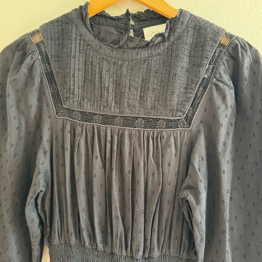 Cleobella Berit Black
Embroidered Mini Long Sleeve Dress size Small - Picture 7 of 10